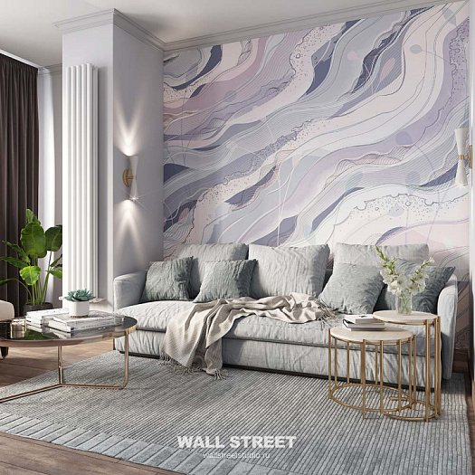 Фотообои в интерьере артикул Waves 1, WAVES, Wall street Фотообои в интерьере артикул Waves 1, WAVES, Wall street