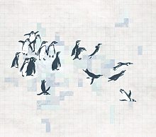 Фотообои квадраты Factura LOFT PINGUINE 4
